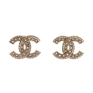 Chanel Cc Stud Earrings Metal With #242041C86B